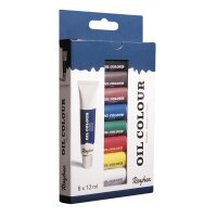 Künstler-Set Ölfarben, 8 Farben x 12ml, Set 96ml