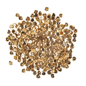 Pailletten, gew&ouml;lbt, 6mm &oslash;, SB-Btl 500St&uuml;ck, gold