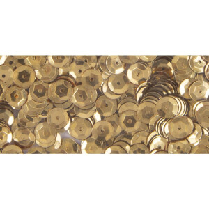 Pailletten, gew&ouml;lbt, 6mm &oslash;, SB-Btl 500St&uuml;ck, gold