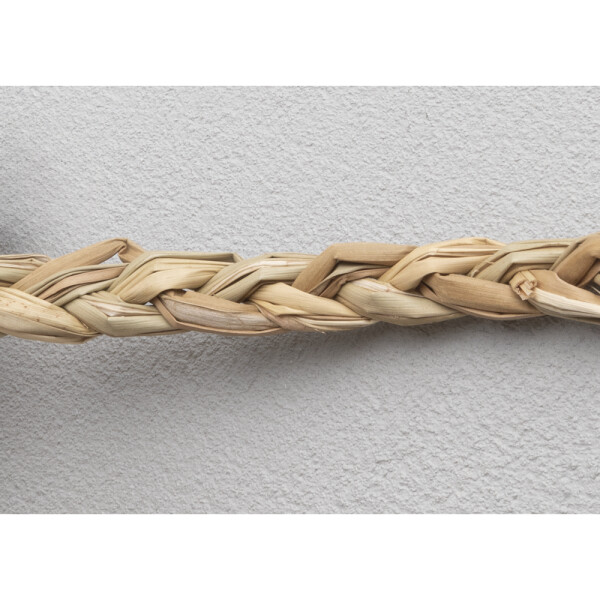 Schilfgras Band, 3fach geflochten, 10m, 1cm breit, natur, Bündel 1Stück