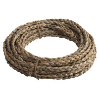Schilfgras Band, 3fach geflochten, 10m, 1cm breit, natur, Bündel 1Stück
