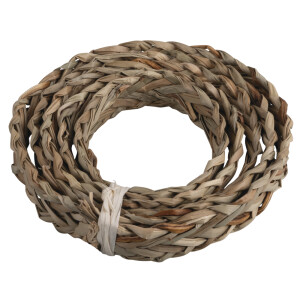 Schilfgras Band, 5fach geflochten, 3m, 2,5cm breit, natur, B&uuml;ndel 1St&uuml;ck