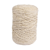 Braidy Recycling Garn m.Goldfaden, 2mm ø