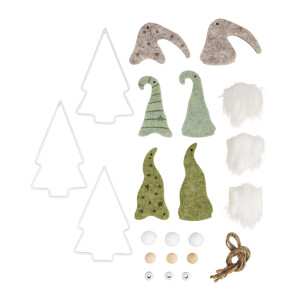 BP Metall Tannenbaum Wichtel, 13,2-18cm, 3 Designs,...
