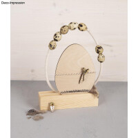 Holz Streuteile Ostern, FSC Mix Credit, 1,7-6cm, sortiert, SB-Btl. 14Stück, natur