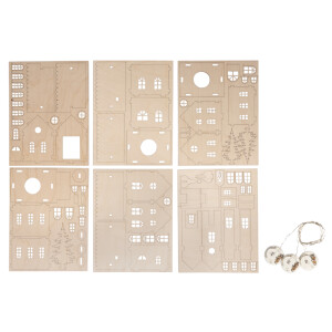 Holzbausatz Lichterdorf, FSC Mix Credit,...