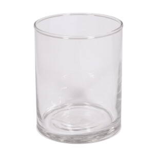 Glasvase, 8cm ø, 10cm, Zylinderform