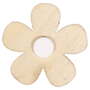Holz Streuteile Floral, FSC Mix Credit, 3,3-3,6cm,...