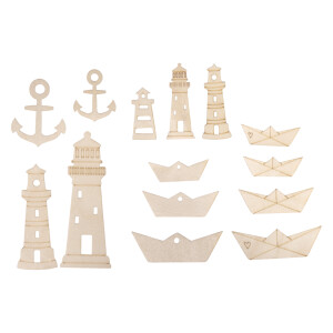 Furnierholz Boote, Leuchtturm&Co., 1,5-9cm,...