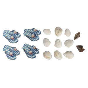 Streuteile Beachtime, 2-4cm, m. Muscheln, SB-Btl....