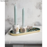 Filz Streuteile Nordic Häuser, 3,5-4,2cm, +Klebepunkt, SB-Btl. 12Stück
