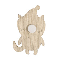 Holz Streuteile Fuchs&Co., FSC 100%, 2,8-4,5cm, +Klebepunkt, SB-Btl. 9Stück