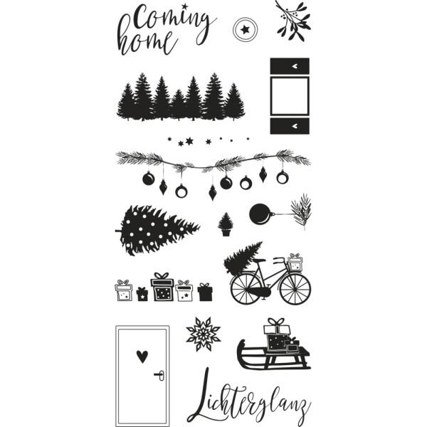 Clear Stamps - Coming Home, 97x205mm, 16 Motive, SB-Btl. 1Bogen