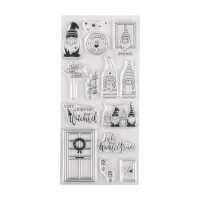 Clear Stamps - Wichtelpost, 97x205mm, 14 Motive, SB-Btl. 1Bogen