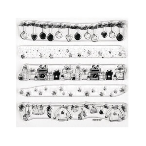 Clear Stamps - Weihnachtsbordüren, 102,5x97mm, 5...