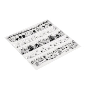 Clear Stamps - Weihnachtsbord&uuml;ren, 102,5x97mm, 5 Motive, SB-Btl. 1Bogen