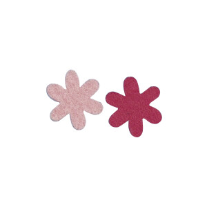 Filz-Sternblume, 3 cm, 2 Farben, SB-Btl. 12 Stück,...