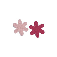 Filz-Sternblume, 3 cm, 2 Farben, SB-Btl. 12 Stück, pink/rosé