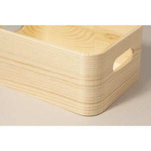 Holz Kisten Set, FSC 100%, 30x20x10+27x18x8,5+24x16x7cm, 3tlg., natur