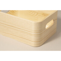 Holz Kisten Set, FSC 100%, 30x20x10+27x18x8,5+24x16x7cm, 3tlg., natur