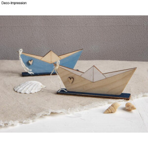 Holz Schiff zum Stellen, FSC Mix Credit, 11,5x4cm,...