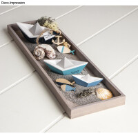 Deko Muscheln im Korb, 10,5cm ø, sortiert, 1Set