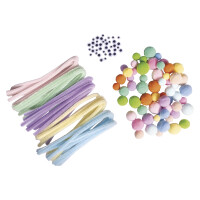 Pompon Chenille Wackelaugen Mix