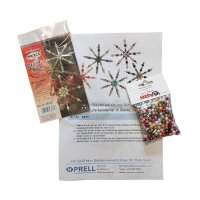 Bastelset Perlensterne von Prell, 5 Stück