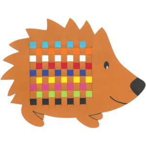 Bastelset Igel Flechtstreifen vorgestanzt von Prell, 6...