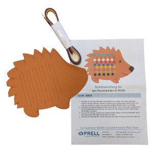 Bastelset Igel Flechtstreifen vorgestanzt von Prell, 6...