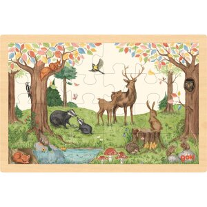 Einlegepuzzle Auf der Lichtung, 30 x 20 cm, 24teilig