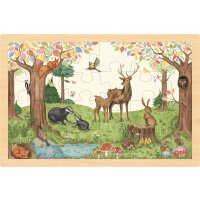 Einlegepuzzle Auf der Lichtung, 30 x 20 cm, 24teilig