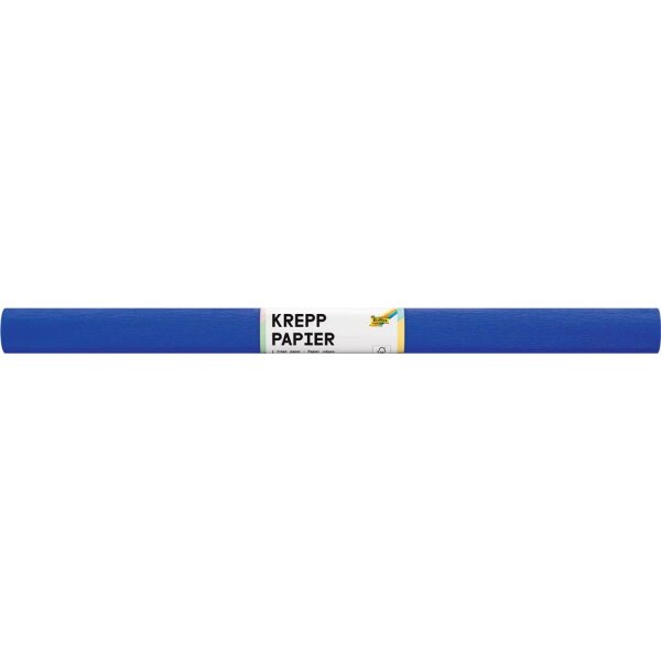 Krepppapier / Feinkrepp Einzelrolle blau, 50 x 250 cm