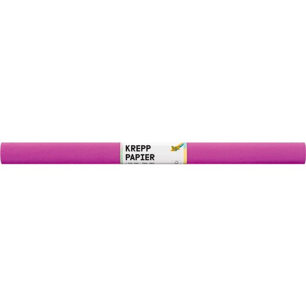 Krepppapier / Feinkrepp Einzelrolle pink, 50 x 250 cm