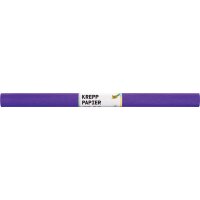 Krepppapier / Feinkrepp Einzelrolle dunkelviolett, 50 x 250 cm