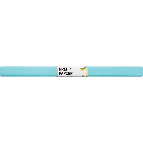 Krepppapier / Feinkrepp Einzelrolle eisblau, 50 x 250 cm