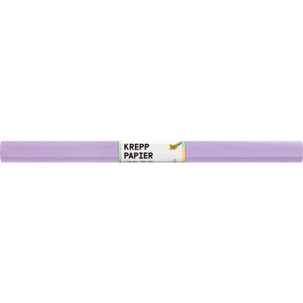 Krepppapier / Feinkrepp Einzelrolle flieder, 50 x 250 cm.