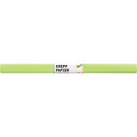 Krepppapier / Feinkrepp Einzelrolle weißgrün, 50 x 250 cm