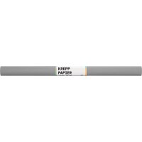 Krepppapier / Feinkrepp Einzelrolle grau, 50 x 250 cm