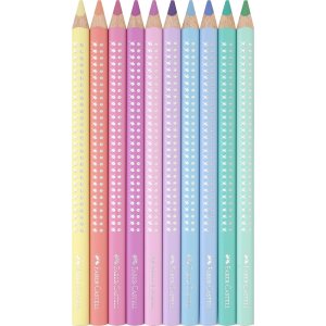 Farbstifte Jumbo Sparkle Pastell, 10 St&uuml;ck
