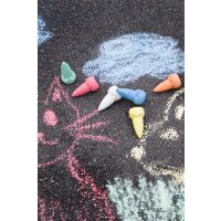 Straßenmalkreide Maus, 6 Stück