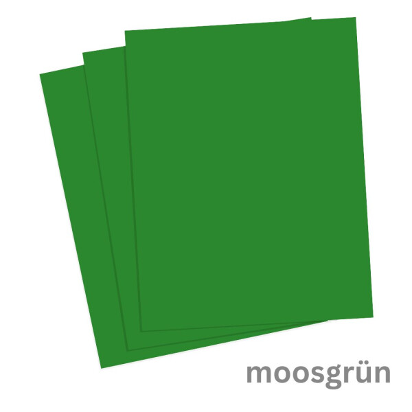 Fotokarton , 50 x 70 cm, 300 g/qm, moosgrün, 10 Bogen