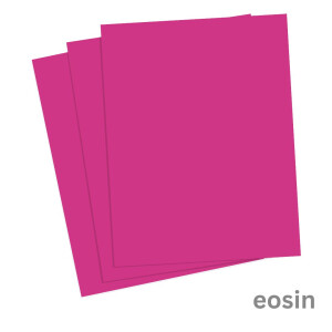 Tonzeichenpapier 50 x 70 cm, 130 g/qm, eosin 10 Bogen