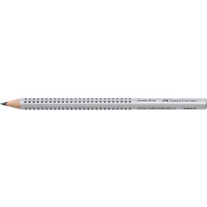 Jumbo Grip Bleistift, HB, silber, dreikant,1 Stück