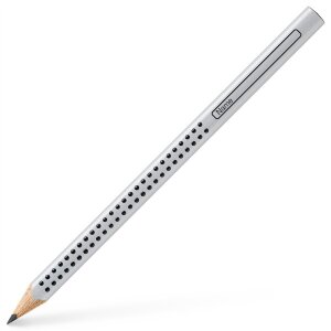 Jumbo Grip Bleistift, HB, silber, dreikant,1 Stück