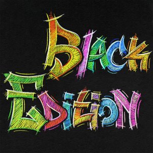 Buntstifte Black Edition, dreikant, 12 St&uuml;ck in 12 Farben sortiert