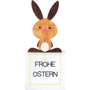 Bastelset Häschen mit Holzklammer, 6er Set