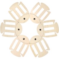 Fädelfisch aus Holz, 6er Set, , voraussichtlich in KW 3 lieferbar
