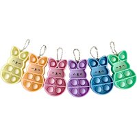 Anti Stress Häschenhänger Pop it, 6er Set, voraussichtlich in KW 3 lieferbar