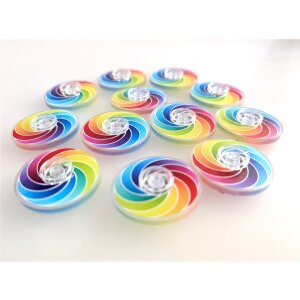Fidget Spinner, Ø 4 cm, 12 Stück,...